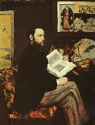 Edouard Manet Portrait of Emile Zola oil painting artist